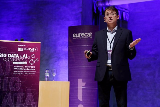 El vicepresidente corporativo de Inteligencia Artificial e Investigación de Microsoft, Jordi Ribas, en el Big Data & AI Congress organizado por Eurecat.