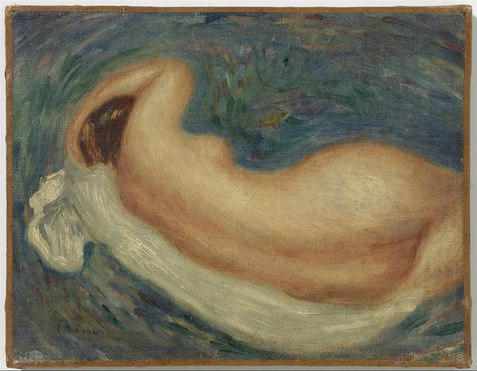 Imagen del cuadro Nu couché del pintor impresionista Pierre-Auguste Renoir.