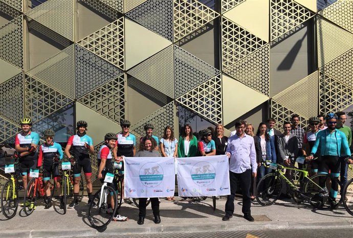Participantes en el 'DesafíoQuirónsalud 2019 Pedaleando por la Inclusión'