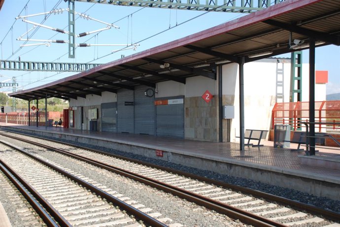 Una estació de tren. 