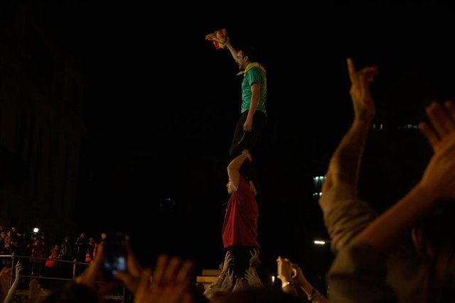 Cuarta jornada de protestas en Barcelona contra la sentencia del procés