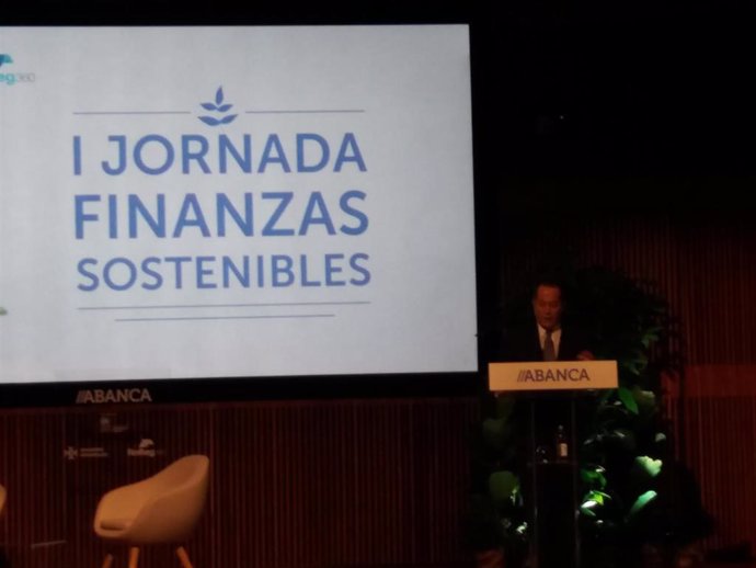 O presidente de Abanca, Juan Carlos Escotet, inaugura a I Xornada Finanzas Sustentables