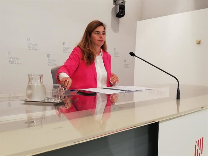 La portaveu del Govern, Pilar Costa, després del Consell de Govern.