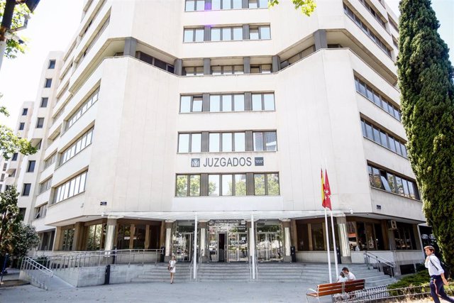 Imágenes de los Juzgados de Instrucción ubicados en la Plaza de Castilla de Madrid.