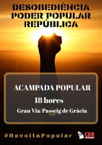 Els CDR convoquen una "acampada popular indefinida" a partir d'aquest divendres a les 18.00 hores