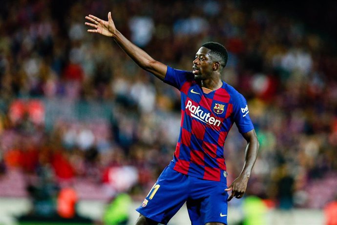 11 Ousmane Dembele from France of FC Barcelona during the La Liga match between FC Barcelona and Sevilla FC in Camp Nou Stadium in Barcelona 06 of October of 2019, Spain.