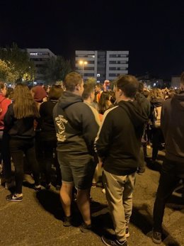 2.000 persones protesten a Lleida per les detencions durant els aldarulls de dimarts passat.