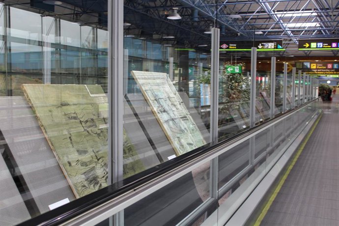 Exposición en el Aeropuerto Adolfo Suárez Madrid-Barajas.