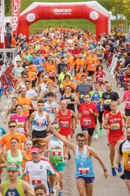 XVI Carrera Berceo-Tres Parques celebrada esta mañana en Logroño