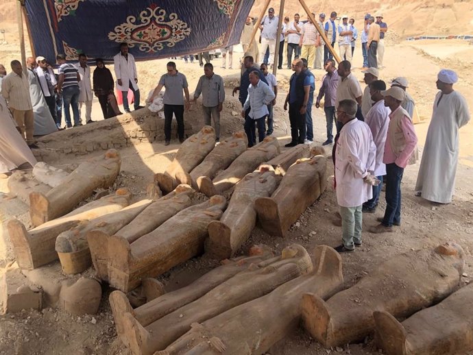 Descubrimiento de sarcófagos en Luxor