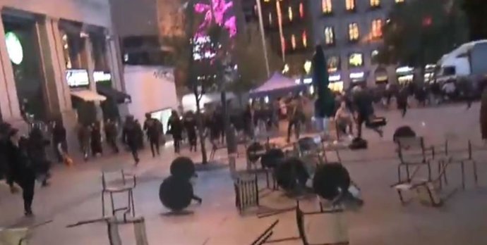 Altercats en una manifestació a Madrid contra el procés