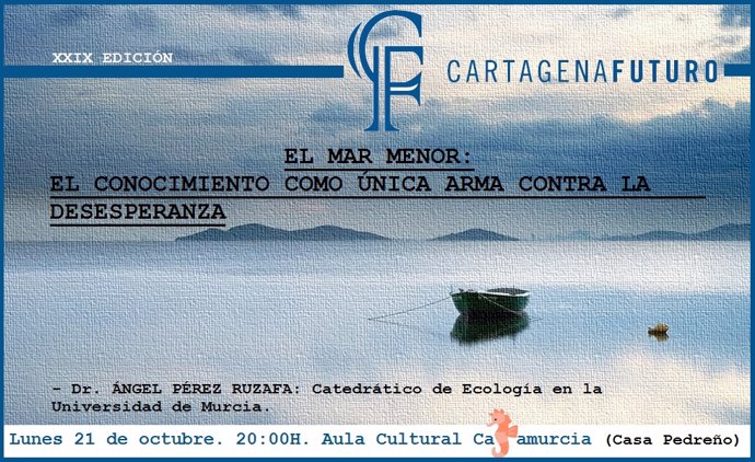 El catedrático de Ecología de la UMU, Ángel Pérez Ruzafa, abordará la problemática del Mar Menor en una nueva edición de Los Culturales de Cartagena Futuro