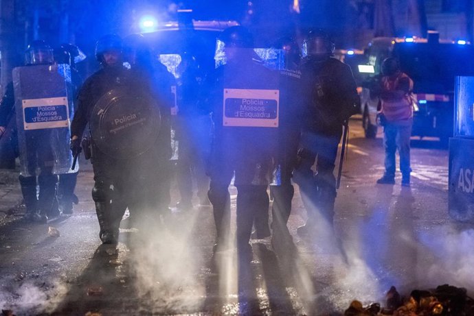Sisena jornada de protestes a Barcelona contra la sentncia del Suprem pel 'procés'.