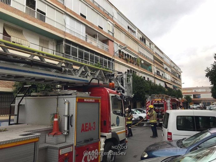 Incendio en un piso de la calle Ciudad de Cullera