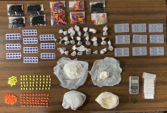 Drogas incautadas por la Policía Nacional en un registro domiciliario en Son Gotleu.