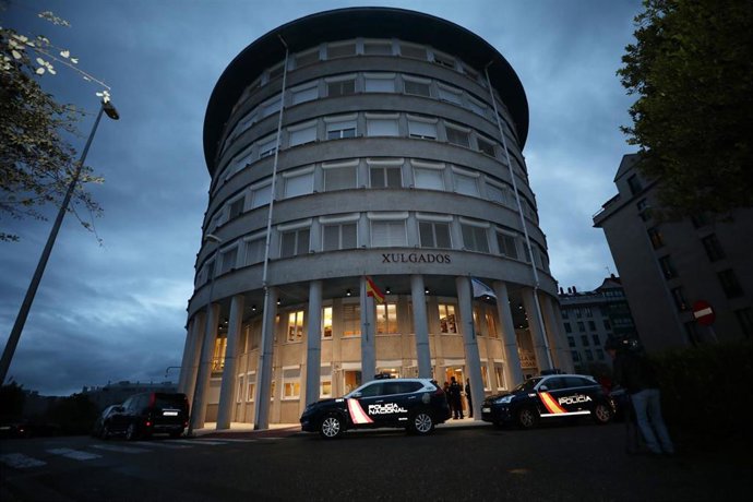 Exterior del juzgado de lo Penal 2 de Pontevedra, Galicia.