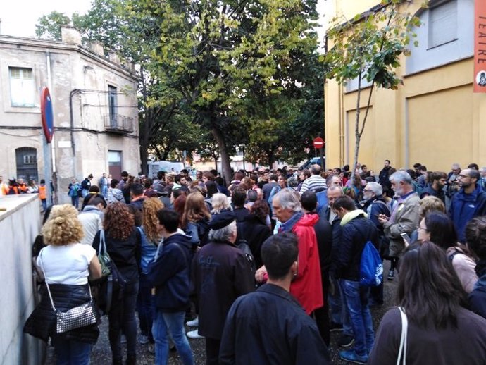 Concentración de apoyo a los detenidos en Girona
