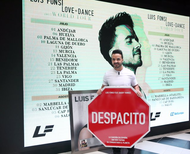 Universal entrega a Luis Fonsi un reconocimiento por Despacito
