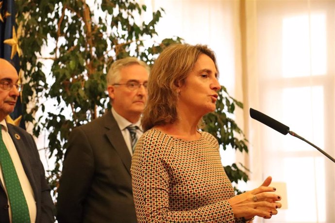 La ministra para la Trransición Ecologica en funciones,  Teresa Ribera, visita este lunes Zaragoza.