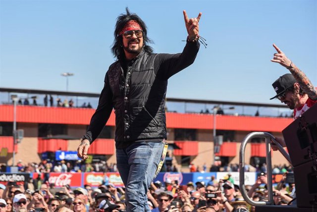 Celebrities at the Monster Energy NASCAR Cup Series race at Auto Club Speedway