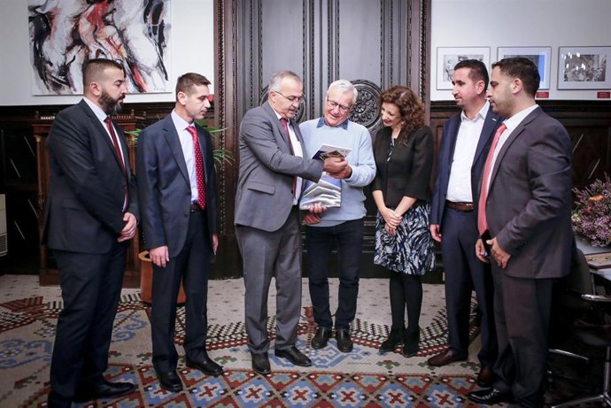 Joan Ribó recibe a una delegación de  Hebrón