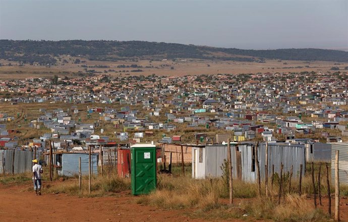 Un asentamiento informal al sur de Johannesburgo, en Sudáfrica