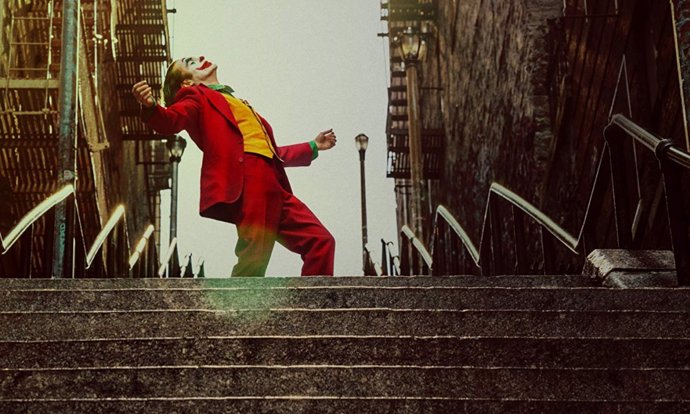 Imagen de la película Joker en la famosa escalera