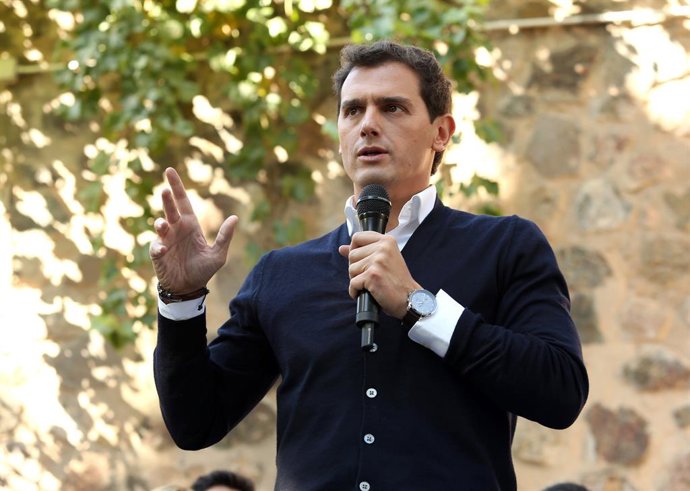 Albert Rivera en un acte a Toledo