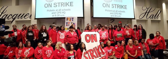 Huelga del profesorado en Chicago