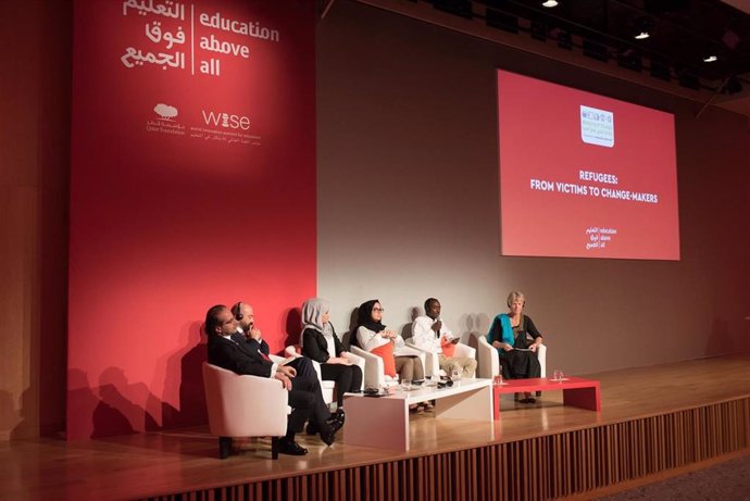 Coloquio de la Cumbre Mundial para la Innovación en Educación celebrada en Doha (Qatar) en 2017.