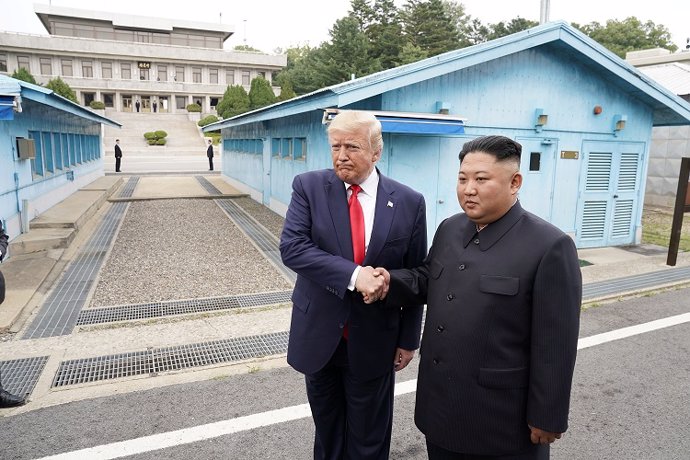Trump y Kim Jong Un 