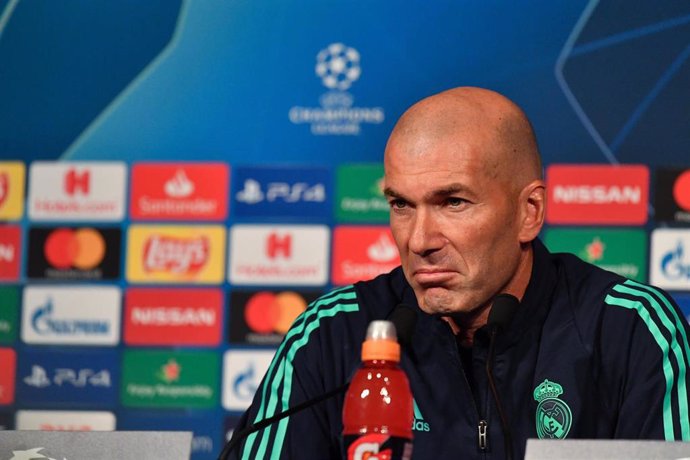 El entrenador del Real Madrid, Zinédine Zidane