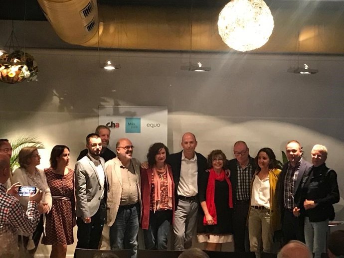 Presentación de la candidatura de Más Pais-CHA-Equo