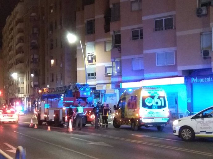 Operativo desplegado con motivo del incendio en Almería