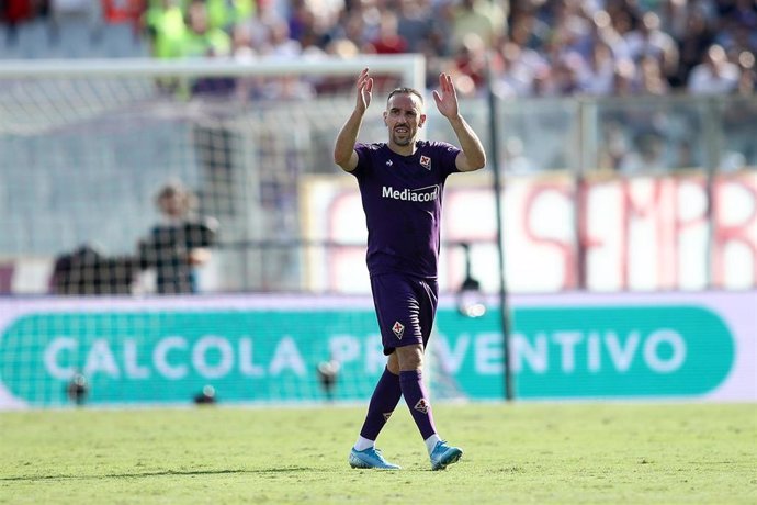 Franck Ribéry, en un partido con la Fiorentina.