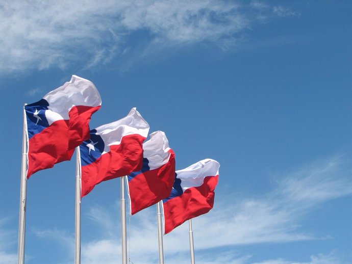 Banderes de Xile.