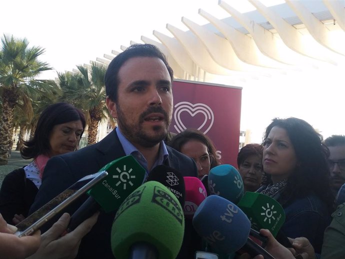 El coordinador federal de IU, Alberto Garzón