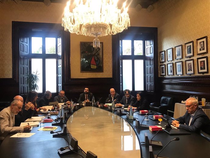 Reunió de la Mesa  del Parlament el 22 d'octubre de 2019