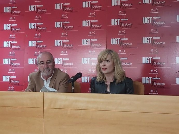 La secreteria general de UGT-A, Carmen Castilla, presenta una campaña de sensibilización en prevención de riesgos laborales