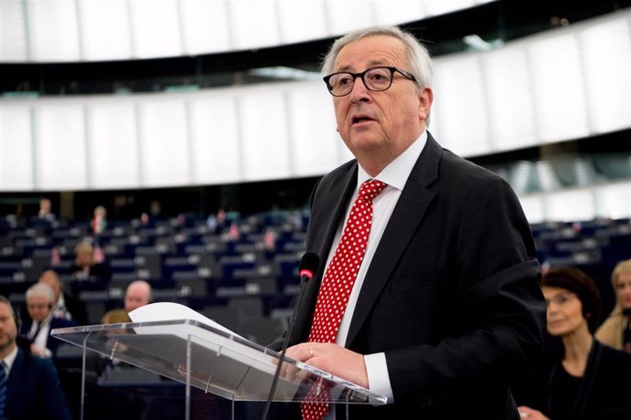 Jean-Claude Juncker en la Eurocámara