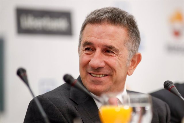 Jorge Martinez Aspar during the Europa Press Sports Breakfasts at the Intercontinental Hotel in Madrid, Spain, on October 22, 2019.