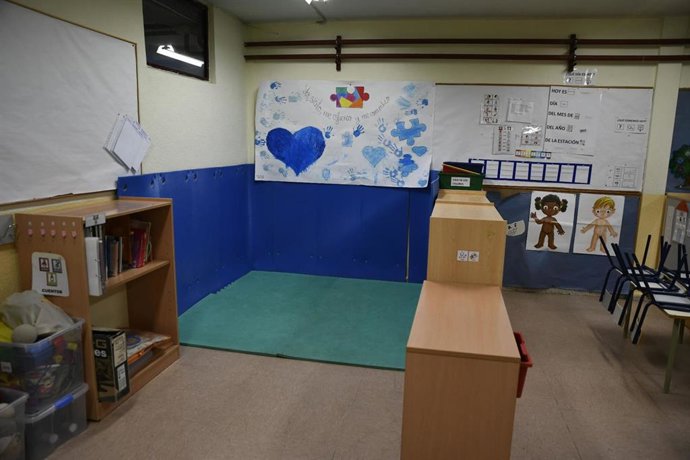 Aula de Infantil del Colegio de Educación Infantil y Primaria (CEIP) Joaquín Costa de Madrid.