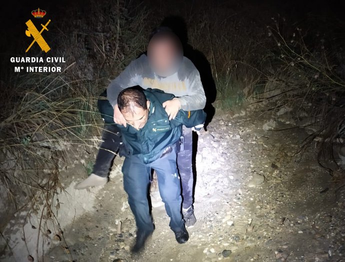 Estudiante rescatado por la Guardia Civil en Jesús del Valle