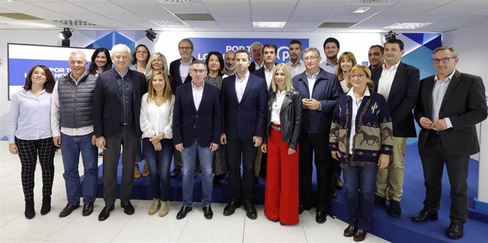 Reunión de trabajo de las candidaturas del PP en Aragón al 10N.