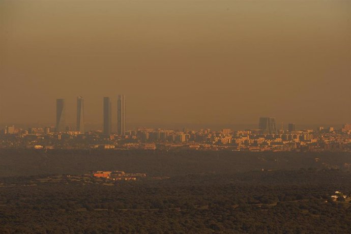 Imagen de Madrid con alta polución