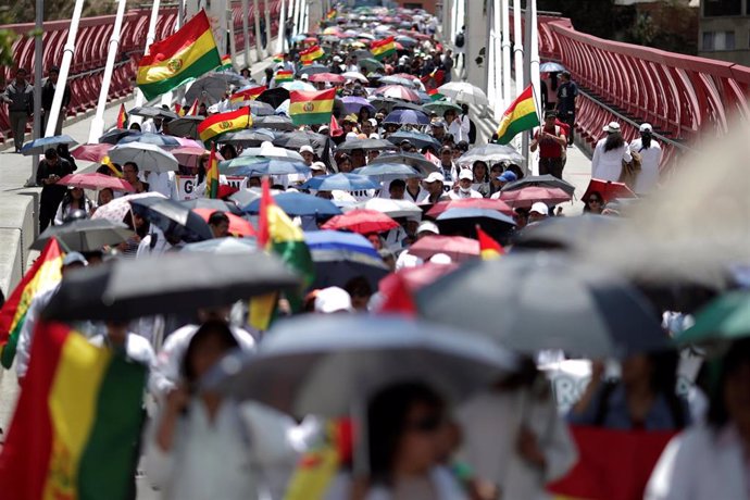Protestas en La Paz contra el Gobierno de Evo Morales