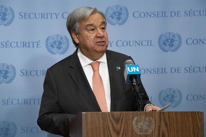 El secretario general de Naciones Unidas, Antonio Guterres