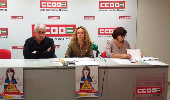 Rueda de prensa de CCOO sobre siniestralidad laboral