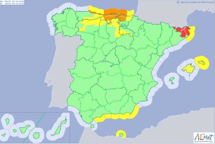 Desactivado el aviso amarillo por lluvias en Cartagena