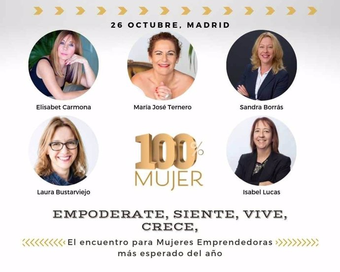COMUNICADO: Madrid acogerá 100% Mujer, el evento Integral para la Mujer Emprende